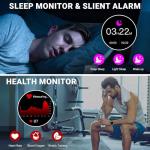 OHUGNA Bluetooth Smart Watch for Men with AMOLED Display