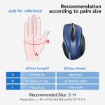 TECKNET Wireless Ergonomic Mouse with 24-Month Battery