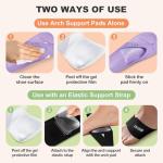 Adjustable Wearable Arch Support Inserts for All