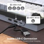 RK Royal Kludge F99 AI Wired Gaming Keyboard