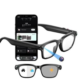 AI Smart Glasses with 1080P Camera and Translator