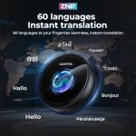 AI Companion Badge: Wearable Bluetooth Translator for 60 Languages