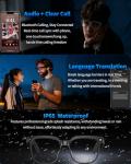 AI Smart Glasses with 1080P Camera and Translator