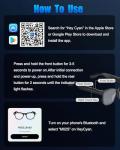 AI Smart Glasses with 1080P Camera and Translator