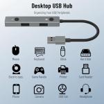 ZOOTEALY AI Voice USB Hub with 3 Ports