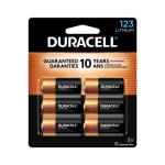Duracell CR123A 3V Lithium Battery Pack, 6 Count