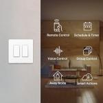 Kasa Smart Wi-Fi Light Switch, 2-Gang, Works with Alexa