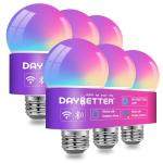 DAYBETTER Color Changing Smart Bulbs, 6 Pack
