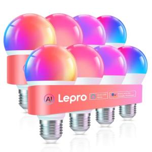 Lepro B1 AI Smart LED Bulbs - 8 Pack