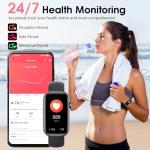 Smart Fitness Tracker Watch with Heart Rate Monitor