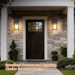 Waterproof Outdoor Wall Sconces - 2 Pack