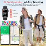 Smart Fitness Tracker Watch with Heart Rate Monitor