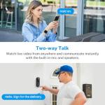 SnapGlow Wireless AI Video Doorbell Camera