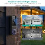 ByteSpin 1080P AI Video Doorbell with Two-Way Talk