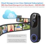 SnapGlow Wireless AI Video Doorbell Camera