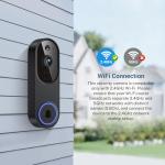 SnapGlow Wireless AI Video Doorbell Camera