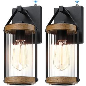 LONEDRUID Outdoor Wall Light with Photocell Sensor