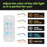 Smart Bathroom Fan with Alexa, LED Light & Bluetooth