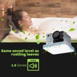 Smart Bathroom Fan with Alexa, LED Light & Bluetooth