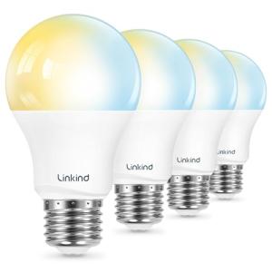 Linkind Alexa & Google Home Smart Light Bulbs 4Pack