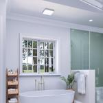 Smart Bathroom Fan with Alexa, LED Light & Bluetooth