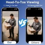 Wireless 2K HD Smart Doorbell Camera with Chime