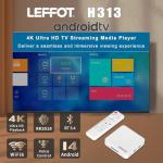 LEFFOT H313 4K Ultra HD Android TV Box