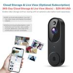 Guggre 1080P Smart Video Doorbell with Chime