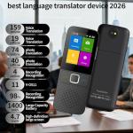 AI Language Translator Device - 2026 Upgrade, No WiFi Needed
