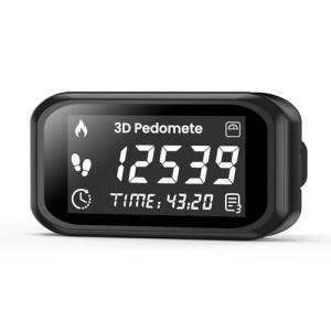 Clip-On 3D Pedometer: Accurate Step & Calorie Tracker