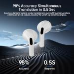 Real-Time AI Language Translation Earbuds, 144 Languages