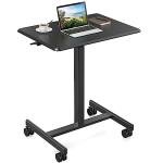 DUMOS Portable Rolling Laptop Desk with Adjustable Height