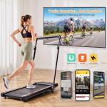 HiFast Foldable Walking Pad Treadmill with Desk
