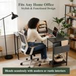 Sagenest L Shaped Reversible Computer Desk 50 Inch