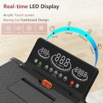 Foldable Treadmill with Desk and Incline Accessory