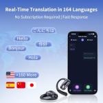 TECSONIC AI Translator Earbuds - Real-Time Translation