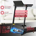 Foldable Treadmill with Desk and Incline Accessory