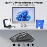 CITLLA Ergonomic Wireless Bluetooth Mouse for Multiple Devices