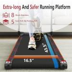 Foldable Treadmill with Desk and Incline Accessory