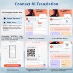 Real-Time AI Language Translator Earbuds - 144 Languages
