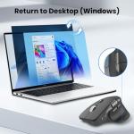 CITLLA Ergonomic Wireless Bluetooth Mouse for Multiple Devices