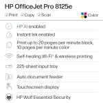 HP OfficeJet Pro 8125e Wireless All-in-One Printer