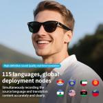 AI Translation Glasses with Noise Reduction & UV Protection
