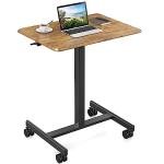 DUMOS Portable Adjustable Height Laptop Desk on Wheels