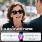 AI Translation Glasses with Noise Reduction & UV Protection