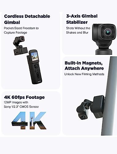 FeiyuTech Pocket 3 Kit: 4K Stabilizer & Camera