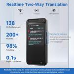 Real-Time AI Language Translator Device, 150 Languages