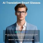 AI Smart Glasses with Real-Time Translation and Bluetooth