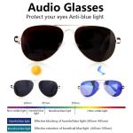 Bluetooth Smart Sunglasses with Speakers and Voice Control