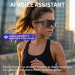 Smart AI Glasses with Camera and Voice Assistant